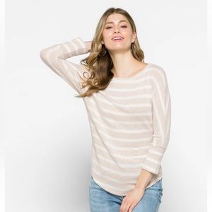 MARKET & SPRUCE Corinna Brushed Dolman Knit Top Off-White / Cream Size Medium